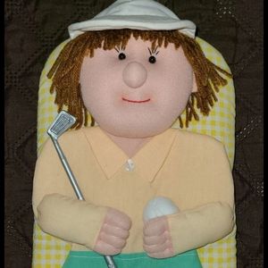 Decorative Lady Golfer Oven Mitt